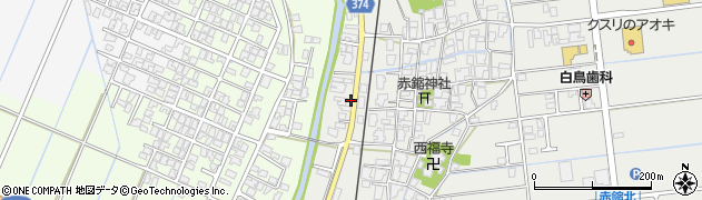 新潟県新潟市西蒲区赤鏥101周辺の地図
