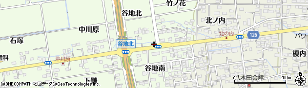 福島県福島市仁井田谷地下周辺の地図