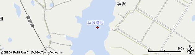 圦沢溜池周辺の地図