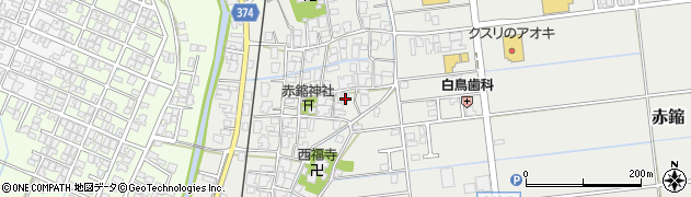 新潟県新潟市西蒲区赤鏥1296周辺の地図