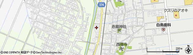 新潟県新潟市西蒲区赤鏥93周辺の地図