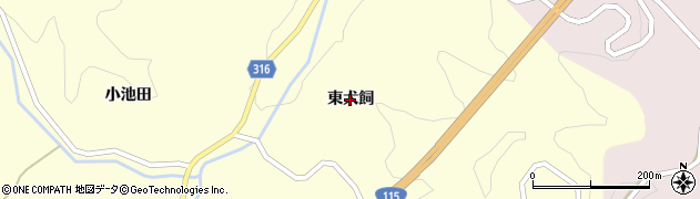 福島県伊達市月舘町布川（東犬飼）周辺の地図