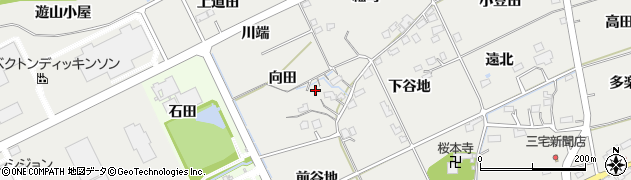 福島県福島市桜本向田21周辺の地図