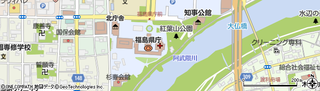 福島県臓器移植推進財団（公益財団法人）周辺の地図