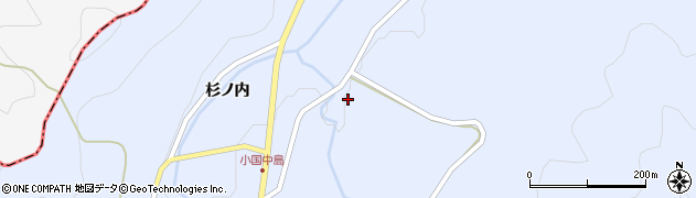福島県伊達市霊山町上小国谷津周辺の地図