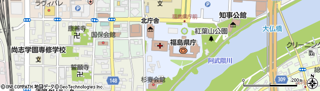 福島県庁農林水産部　森林林業総室森林保全課周辺の地図