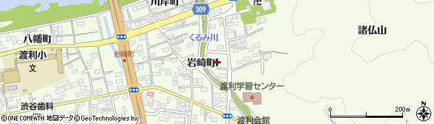 福島県福島市渡利（岩崎町）周辺の地図