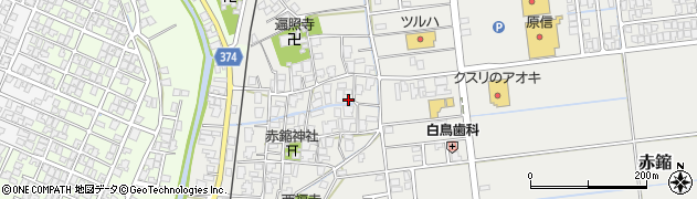新潟県新潟市西蒲区赤鏥1173周辺の地図