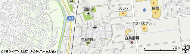 新潟県新潟市西蒲区赤鏥1175周辺の地図