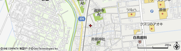 新潟県新潟市西蒲区赤鏥584周辺の地図