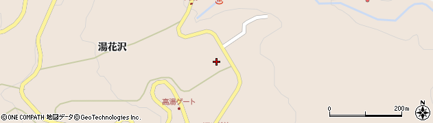 福島県福島市町庭坂湯花沢周辺の地図