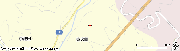 福島県伊達市月舘町布川漆坊周辺の地図