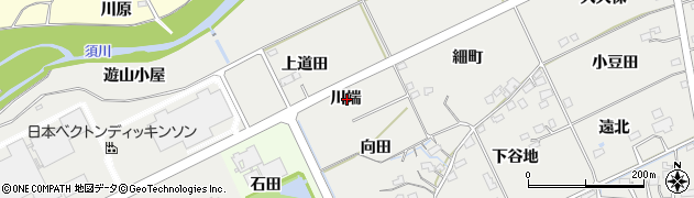 福島県福島市桜本川端周辺の地図