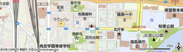 福島中町郵便局 ＡＴＭ周辺の地図