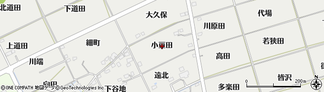 福島県福島市桜本（小豆田）周辺の地図
