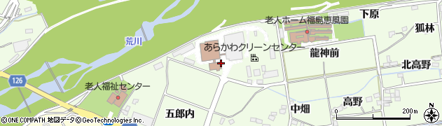 福島県福島市仁井田（北原）周辺の地図