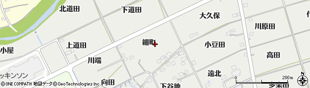 福島県福島市桜本（細町）周辺の地図
