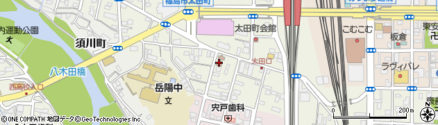 福島太田町郵便局 ＡＴＭ周辺の地図