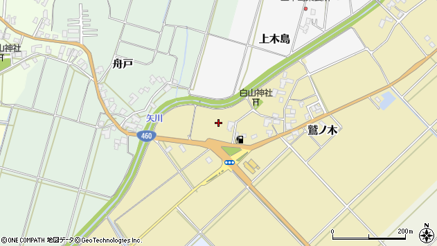 〒953-0072 新潟県新潟市西蒲区鷲ノ木の地図