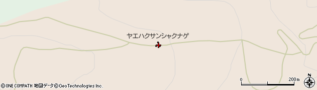 吾妻山ヤエハクサンシャクナゲ自生地周辺の地図