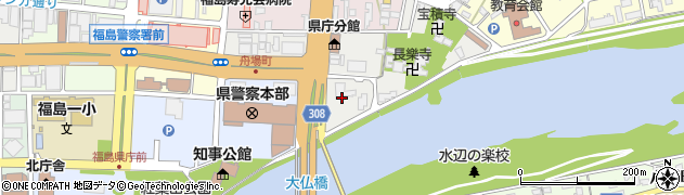 福島大学　学外施設国際交流会館周辺の地図