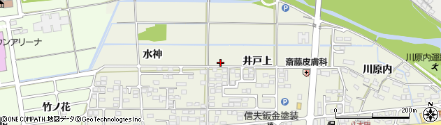 福島県福島市八木田井戸上周辺の地図
