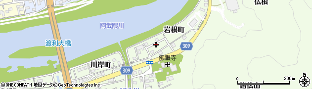 福島県福島市渡利（岩根町）周辺の地図