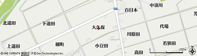 福島県福島市桜本大久保周辺の地図