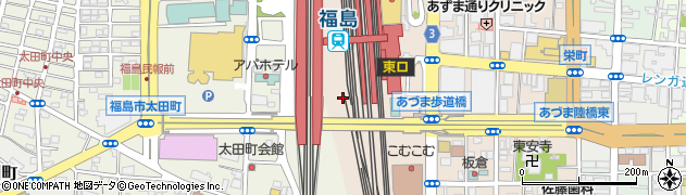 阿武隈急行株式会社福島駅周辺の地図