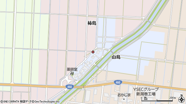 〒953-0052 新潟県新潟市西蒲区山島の地図