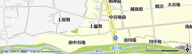 福島県福島市二子塚上屋敷周辺の地図