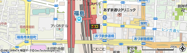 香の蔵エスパル福島店周辺の地図