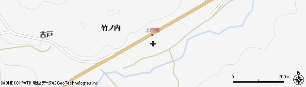 福島県福島市大波（竹ノ内）周辺の地図