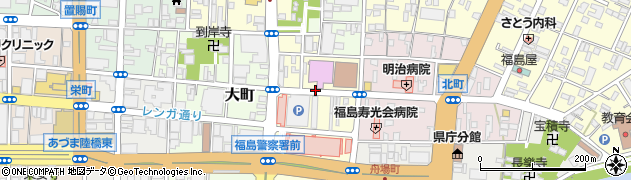 福島県福島市上町周辺の地図
