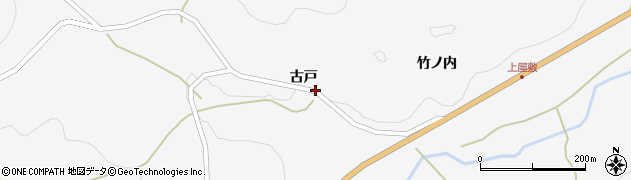 福島県福島市大波古戸周辺の地図