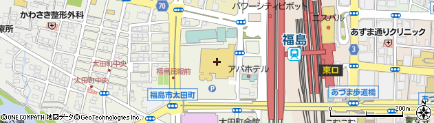 ポッポ 福島店周辺の地図