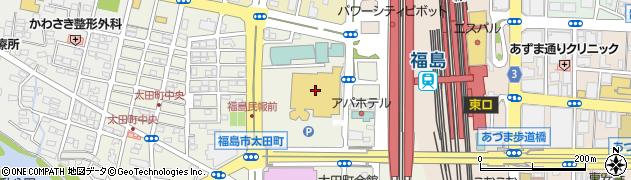 株式会社ＪＴＢ福島　イトーヨーカドー店周辺の地図