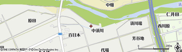 福島県福島市桜本（中須川）周辺の地図