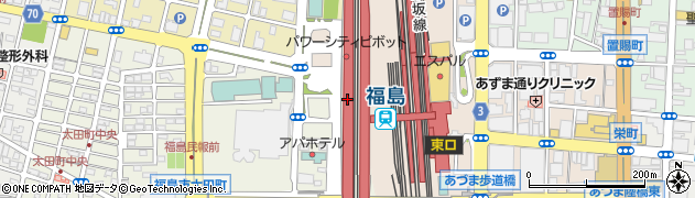 ダイソー福島駅店周辺の地図