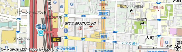 福島ガス株式会社　ショールームプロメ周辺の地図