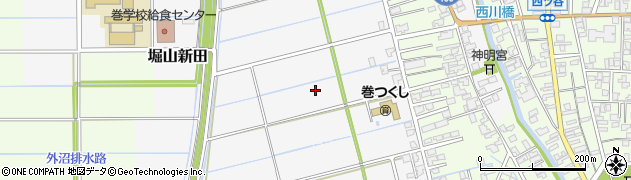 新潟県新潟市西蒲区堀山新田周辺の地図