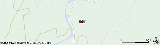 福島県相馬市山上板屋周辺の地図