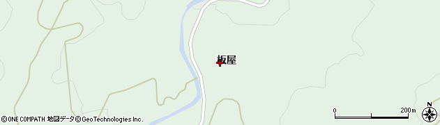 福島県相馬市山上（板屋）周辺の地図