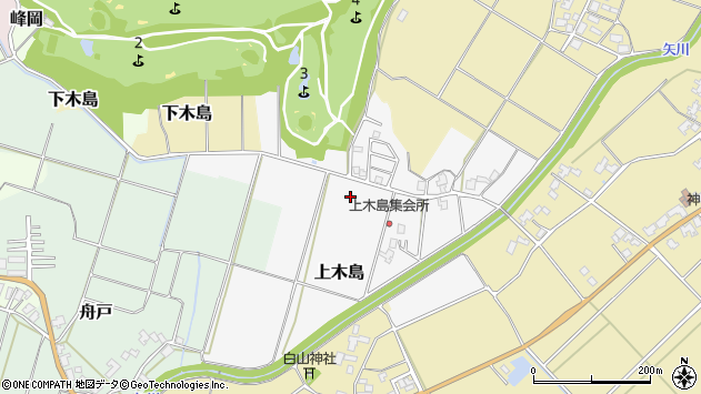 〒953-0073 新潟県新潟市西蒲区上木島の地図