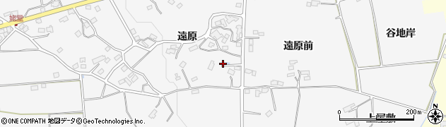 福島県福島市在庭坂（遠原）周辺の地図