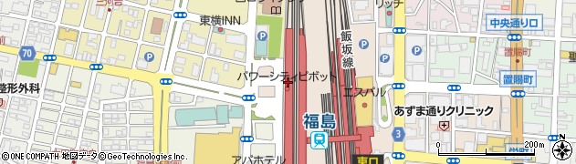 マツモトキヨシエスパル福島店周辺の地図