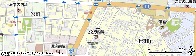 福島県福島市豊田町周辺の地図