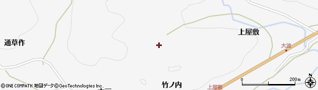 福島県福島市大波内笠石周辺の地図