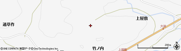 福島県福島市大波（内笠石）周辺の地図