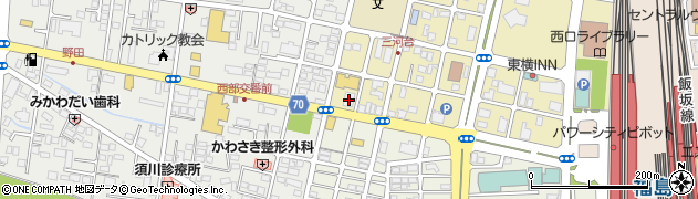 福島銀行福島西支店 ＡＴＭ周辺の地図